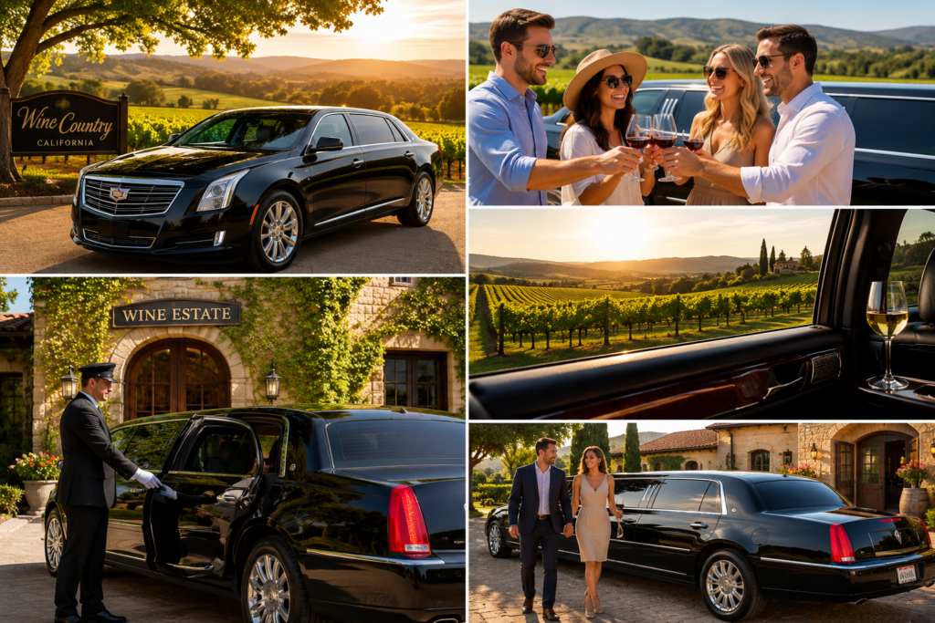 Wine Tour Limo Fairfield for private winery transportation